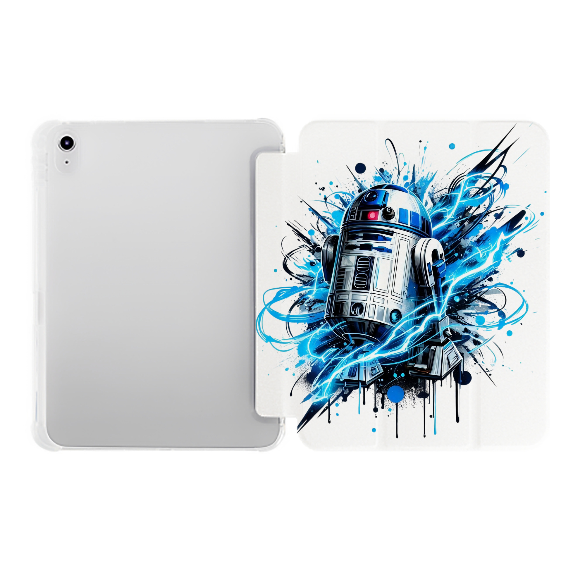 （画像用） スター・ウォーズ Star Wars IPad ケース ペン収納付き 三つ折りスタンド PUレザー×シリコン 対応機種9.5/10.5/10.9インチ